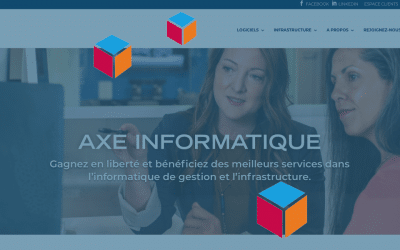 Nouvelle identité visuelle pour AXE Informatique