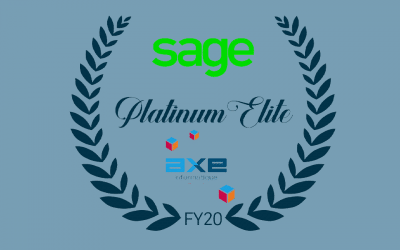SAGE Platinum Elite award : AXE Informatique récompensé